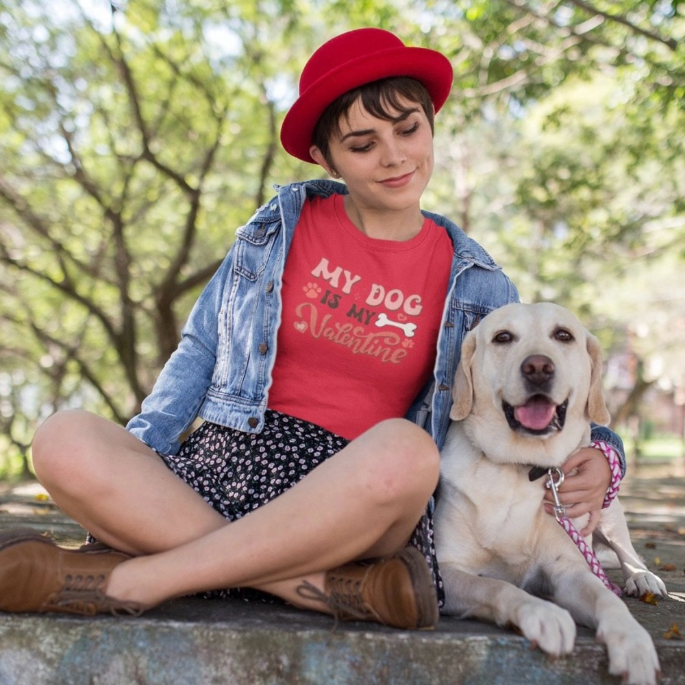 My Dog is My Valentine T-Shirt
